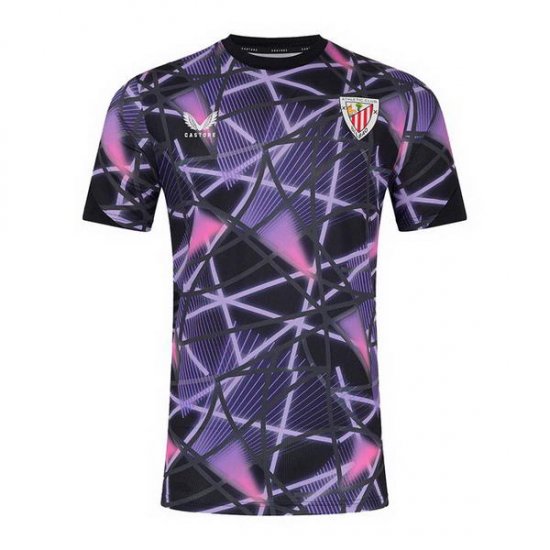 Camiseta Pre Partido del Athletic Bilbao 2024 Purpura - Haga un click en la imagen para cerrar