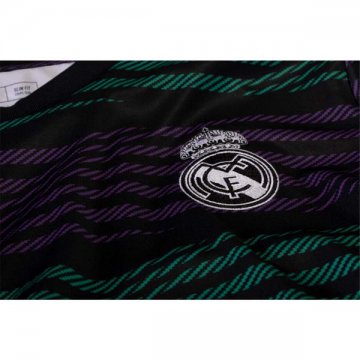 Camiseta Pre Partido del Real Madrid 2022 Verde y Purpura