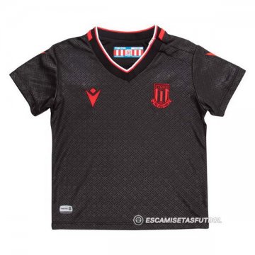 Camiseta Stoke City 2ª Nino 22-23 Negro