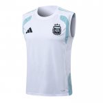 Camiseta de Entrenamiento Argentina Sin Mangas 25-26 Blanco