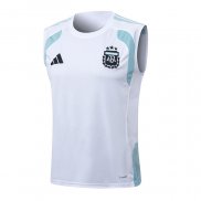 Camiseta de Entrenamiento Argentina Sin Mangas 25-26 Blanco