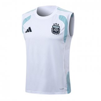 Camiseta de Entrenamiento Argentina Sin Mangas 25-26 Blanco