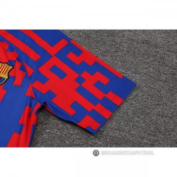 Camiseta de Entrenamiento Barcelona 22-23 Rojo y Azul