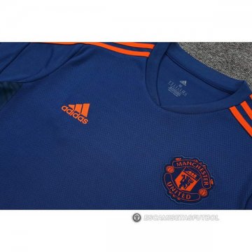 Camiseta de Entrenamiento Manchester United 2022-23 Azul