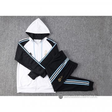 Chandal con Capucha del Argentina 22-23 Blanco