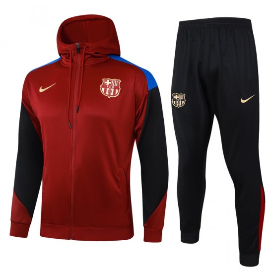 Chandal con Capucha del Barcelona 24-25 Rojo - Haga un click en la imagen para cerrar