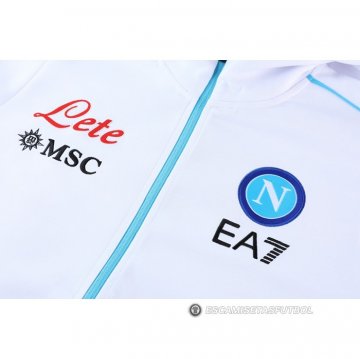 Chandal con Capucha del Napoli 22-23 Blanco