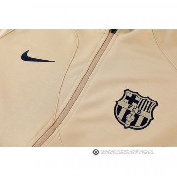 Chandal de Chaqueta del Barcelona 22-23 Caqui