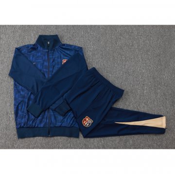 Chandal de Chaqueta del Barcelona Nino 24-25 Azul Oscuro