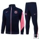 Chandal de Chaqueta del Barcelona Nino 25-26 Azul Rosa