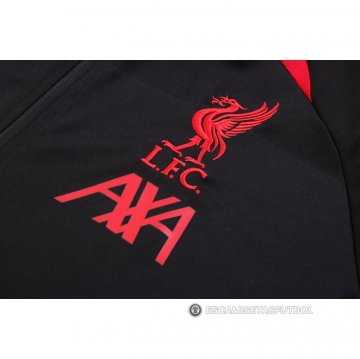 Chandal de Chaqueta del Liverpool Nino 22-23 Negro