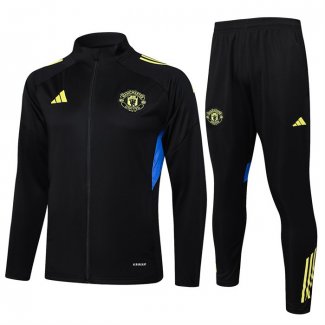 Chandal de Chaqueta del Manchester United Nino 25-26 Negro Amarillo