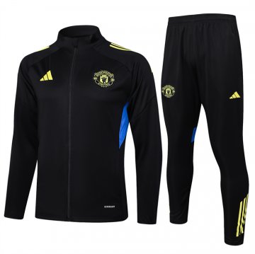 Chandal de Chaqueta del Manchester United Nino 25-26 Negro Amarillo