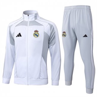 Chandal de Chaqueta del Real Madrid 25-26 Blanco Gris