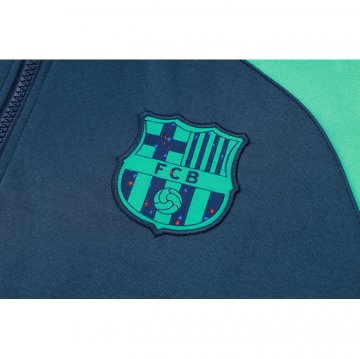 Chandal de Sudadera del Barcelona 23-24 Azul y Verde