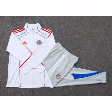 Chandal de Sudadera del Bayern Munich Nino 25-26 Blanco Rojo