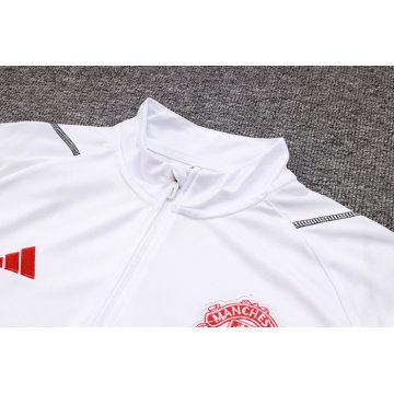 Chandal de Sudadera del Manchester United Nino 23-24 Blanco