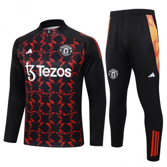 Chandal de Sudadera del Manchester United Nino 24-25 Rojo - Haga un click en la imagen para cerrar