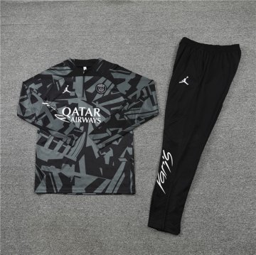 Chandal de Sudadera del Paris Saint-Germain Jordan 22-23 Negro y Gris