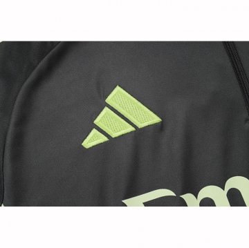 Chandal de Sudadera del Real Madrid Nino 25-26 Gris Verde
