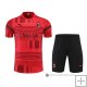 Chandal del AC Milan Manga Corta 22-23 Rojo - Pantalon Corto