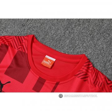 Chandal del AC Milan Manga Corta 22-23 Rojo - Pantalon Corto