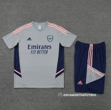Chandal del Arsenal Manga Corta 22-23 Gris - Pantalon Corto