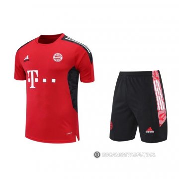 Chandal del Bayern Munich Manga Corta 2022-23 Rojo - Pantalon Corto