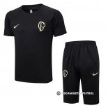 Chandal del Corinthians Manga Corta 23-24 Negro - Pantalon Corto