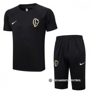 Chandal del Corinthians Manga Corta 23-24 Negro - Pantalon Corto