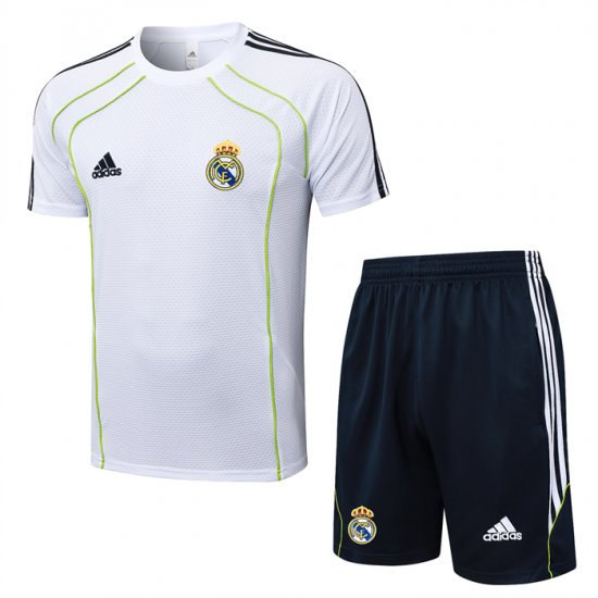 Chandal del Real Madrid Manga Corta 25-26 Blanco - Pantalon Corto - Haga un click en la imagen para cerrar