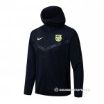 Chaqueta con Capucha del Barcelona 22-23 Azul