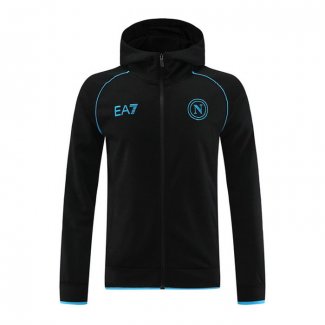 Chaqueta con Capucha del Napoli 23-24 Negro