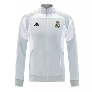 Chaqueta del Real Madrid 25-26 Gris Blanco