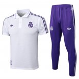 Conjunto Polo del Real Madrid 25-26 Blanco Purpura