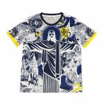 Tailandia Camiseta Brasil Jesus 25-26 Gris