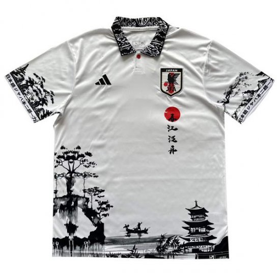 Tailandia Camiseta Japon Anime 2024-2025 Negro y Blanco - Haga un click en la imagen para cerrar