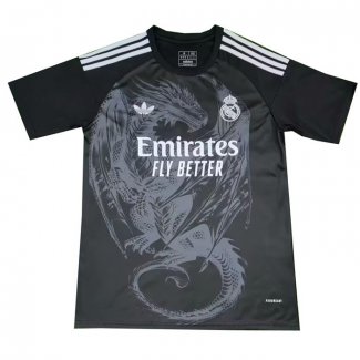 Tailandia Camiseta Real Madrid Dragon 24-25 Negro Gris