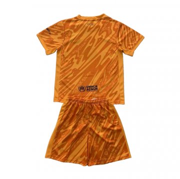 Camiseta Barcelona Portero Nino 24-25 Naranja
