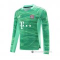 Camiseta Bayern Munich Portero Manga Larga 21-22 Verde