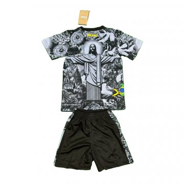 Camiseta Brasil Jesus Nino 2024-25 Negro