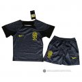 Camiseta Brasil Portero Nino 2022 Negro