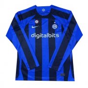 Camiseta Inter Milan 1ª Manga Larga 22-23