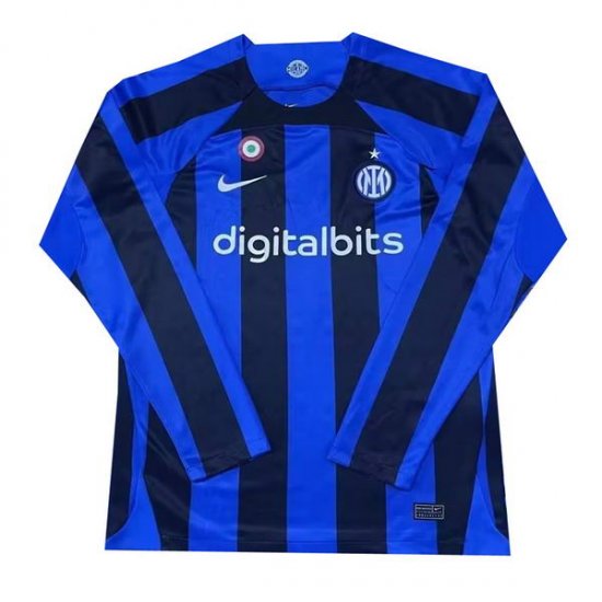 Camiseta Inter Milan 1ª Manga Larga 22-23 - Haga un click en la imagen para cerrar