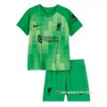 Camiseta Liverpool Portero Nino 21-22 Verde