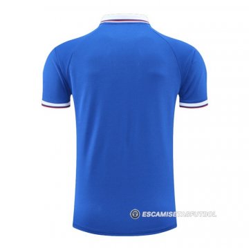 Camiseta Polo del Barcelona 22-23 Azul Rojo Negro