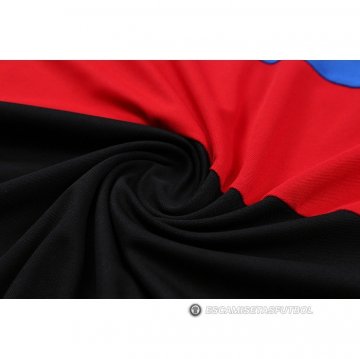 Camiseta Polo del Barcelona 22-23 Azul Rojo Negro