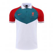 Camiseta Polo del Liverpool 22-23 Verde Blanco Rojo