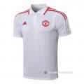 Camiseta Polo del Manchester United 2021-22 Blanco y Rojo