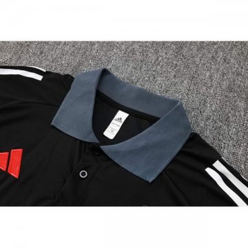 Camiseta Polo del Manchester United 24-25 Negro